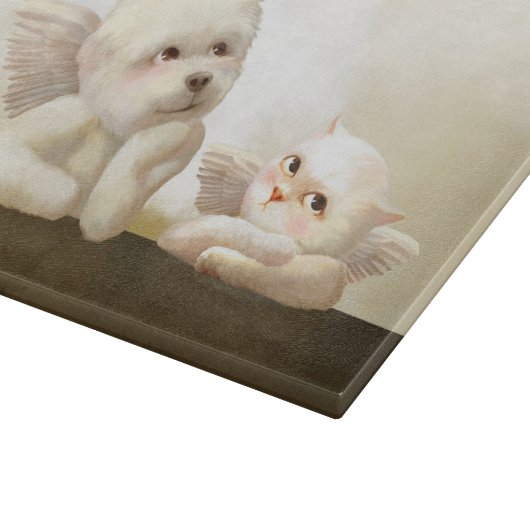 Angelic Hond en Kat op Cloud Snijplank (Hoek)