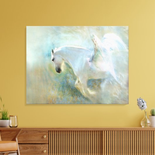 Angelic Horse Canvas Afdruk (Insitu (Woonkamer))