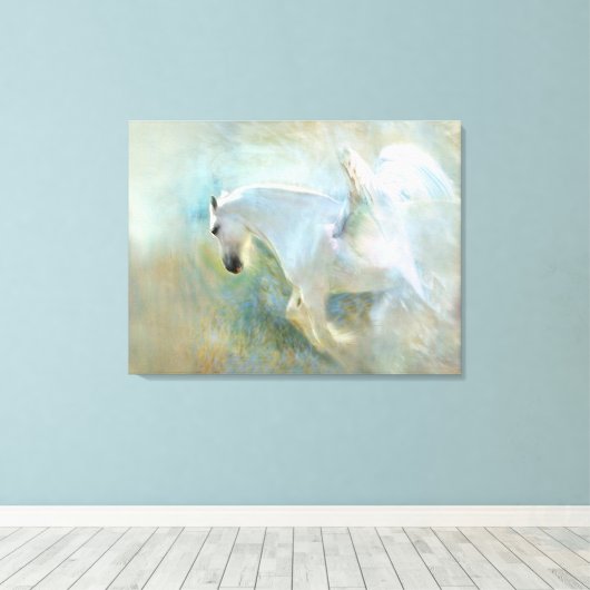 Angelic Horse Canvas Afdruk (Insitu (Houten vloer))