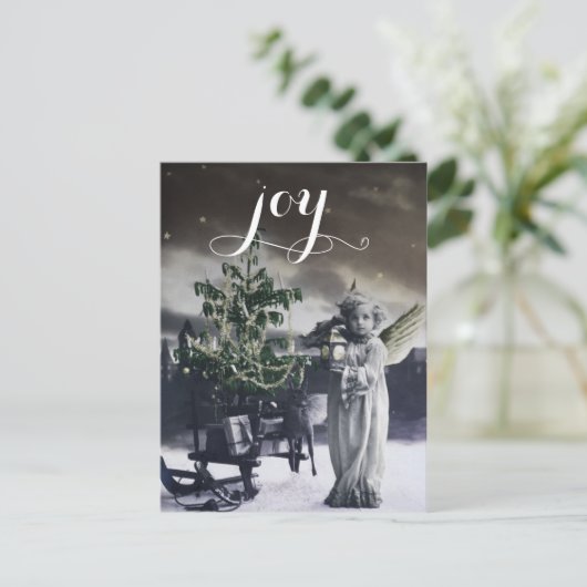 Angelic  Italiaanse kerst Kaart (Staand voorkant)