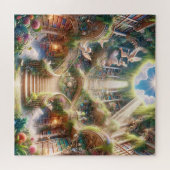 Angelic Library Stairway to Enlightenment Legpuzzel (Horizontaal)