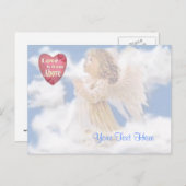 Angelic Love is van bovenaf Briefkaart (Voorkant / Achterkant)