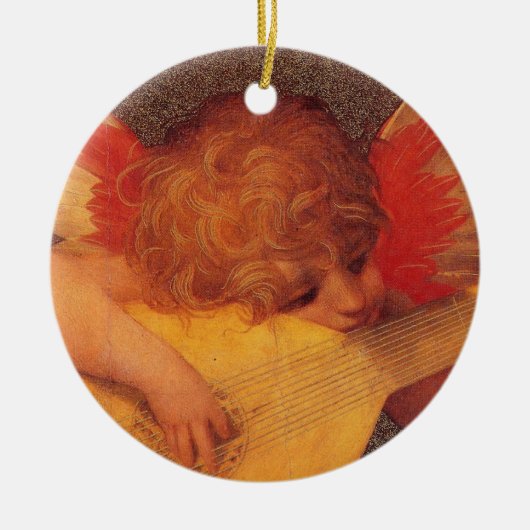 Angelic Musician Keramisch Ornament (Voorkant)