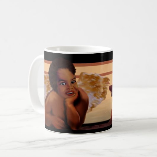Angelic Nubian Cherubs Koffiemok (Voorkant links)