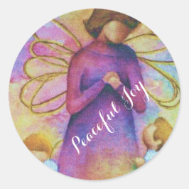ANGELIC PEACEFUL JOY RONDE STICKER
