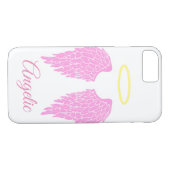 Angelic Pink Angel Wings & Halo Case-Mate iPhone Case (Achterkant (Horizontaal))