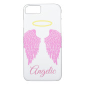 Angelic Pink Angel Wings & Halo Case-Mate iPhone Case (Achterkant)