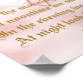 Angelic Pink Ribbon Poem Poster - Aanpassen (Hoek)