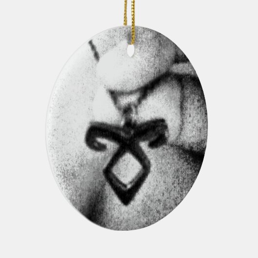 Angelic Power Rune Keramisch Ornament (Rechts)