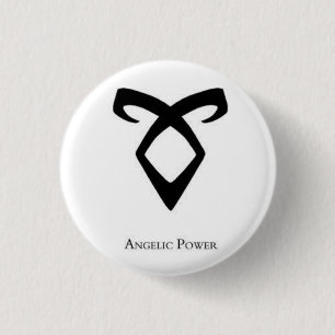 Angelic Power Rune Mortal Instruments Ronde Button 3,2 Cm