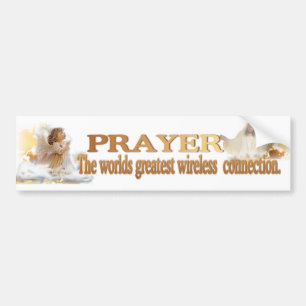 Angelic Prayer Wereldwijd de grootste draadloze ve Bumpersticker