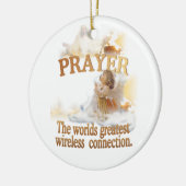 Angelic - Prayer World's grootste draadloze verbin Keramisch Ornament (Links)