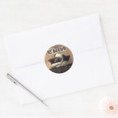 Angelic Pug Cherub Gift Items Ronde Sticker (Envelop)