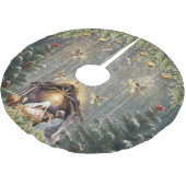 Angelic Radiant Nativity Scene Christmas Kerstboom Rok (Gekanteld)