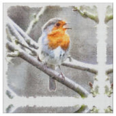 Angelic Robin Waterverf Stof (Close Up)