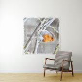 Angelic Robin Waterverf Wandkleed (In Situ (horizontaal))