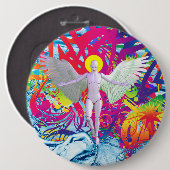 Angelic Robot Button (Voorkant /achterkant)