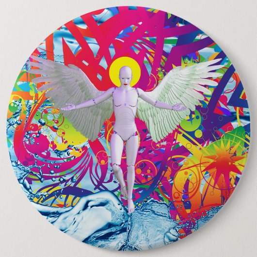 Angelic Robot Button (Voorkant)