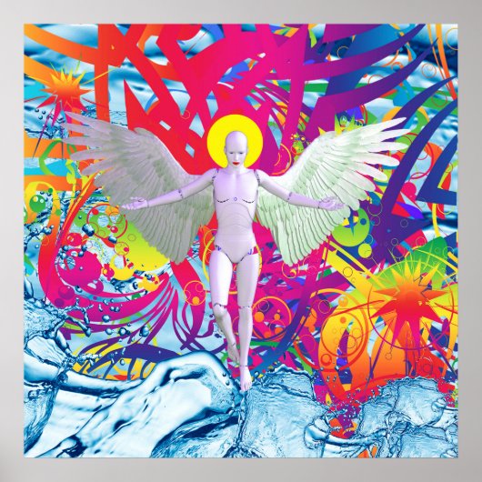 Angelic Robot Poster (Voorkant)