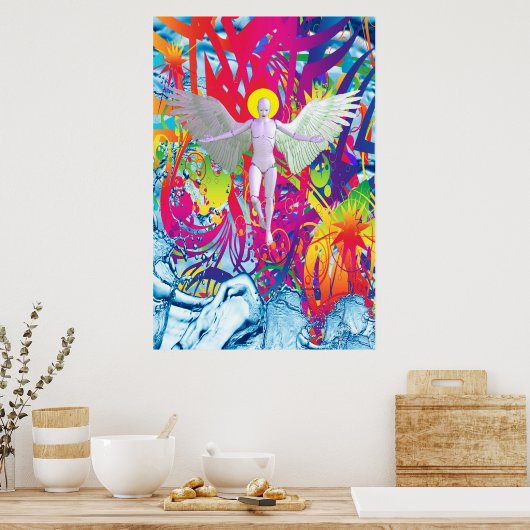 Angelic Robot Poster (Keuken)