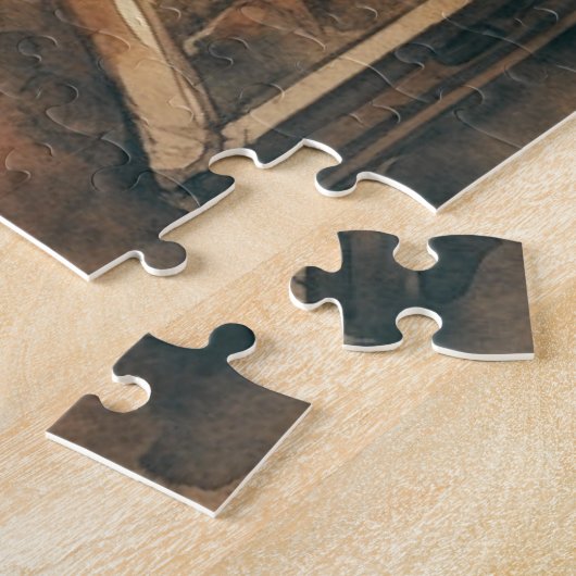 Angelic Serenity: Bewaker van oude binnenstad stra Legpuzzel (Zijkant)