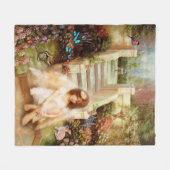 Angelic Serenity Garden Fleece Blankets (Voorkant (Horizontaal))