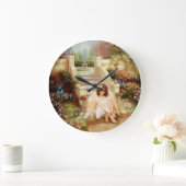 Angelic Serenity Garden Round of Square Wall Clock Grote Klok (Huis)