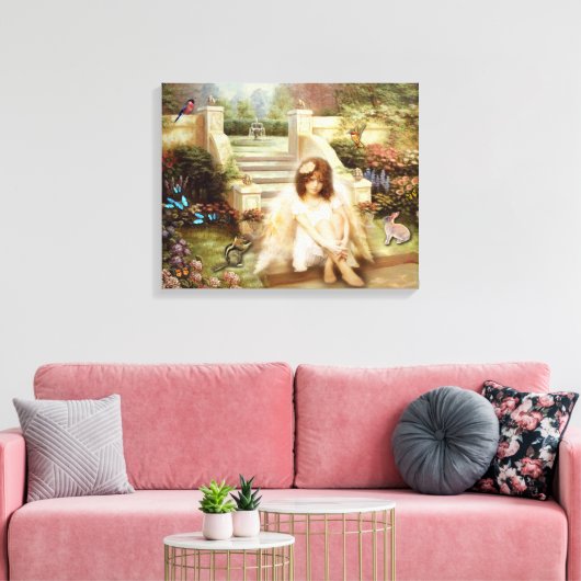 Angelic Serenity Prayer Canvas Prints (Insitu (Woonkamer))