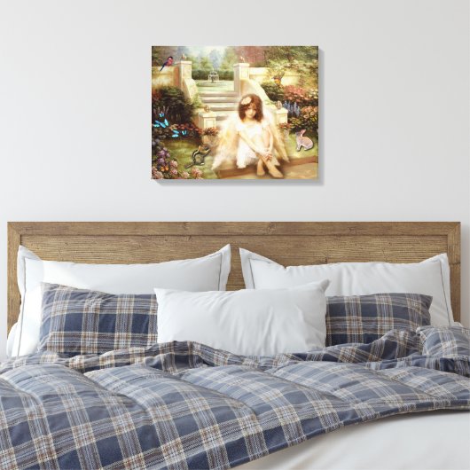 Angelic Serenity Prayer Canvas Prints (Insitu (Slaapkamer))