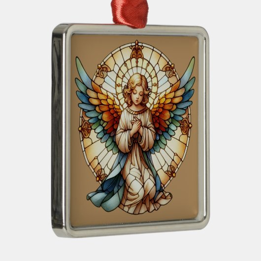 Angelic Stained Glass Reversible Metalen Ornament (Rechts)
