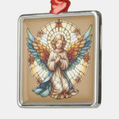 Angelic Stained Glass Reversible Metalen Ornament (Links)