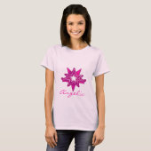 Angelic star dames hot roze tinten t-shirt (Voorkant volledig)