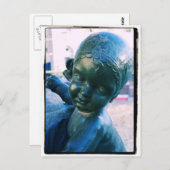 Angelic Statue - Barcelona, Spanje Briefkaart (Voorkant / Achterkant)