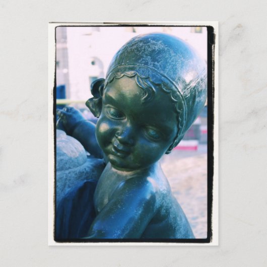 Angelic Statue - Barcelona, Spanje Briefkaart (Voorkant)