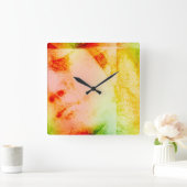  Angelic Statue Facial Square Wall klok (Huis)