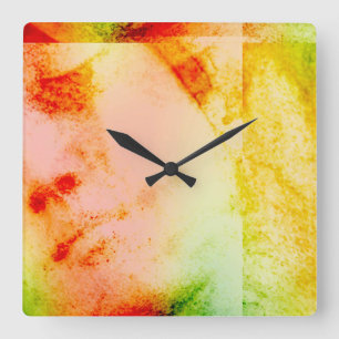  Angelic Statue Facial Square Wall klok