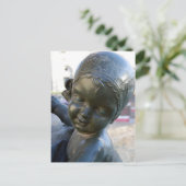 Angelic Statue in Barcelona, Briefkaart Spanje (Staand voorkant)