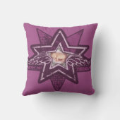 Angelic ster voegt je eigen fotokussen toe kussen (Achterkant)