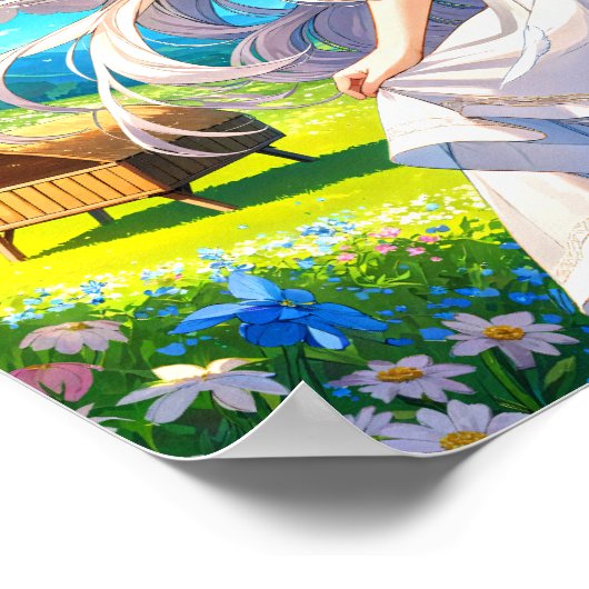 Angelic Summer Serenity Fantasy Elegance Poster (Hoek)