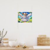 Angelic Summer Serenity Fantasy Elegance Poster (Keuken)