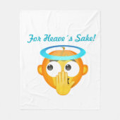 Angelic Surprise emoji Fleece Deken (Voorkant)