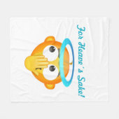 Angelic Surprise emoji Fleece Deken (Voorkant (Horizontaal))