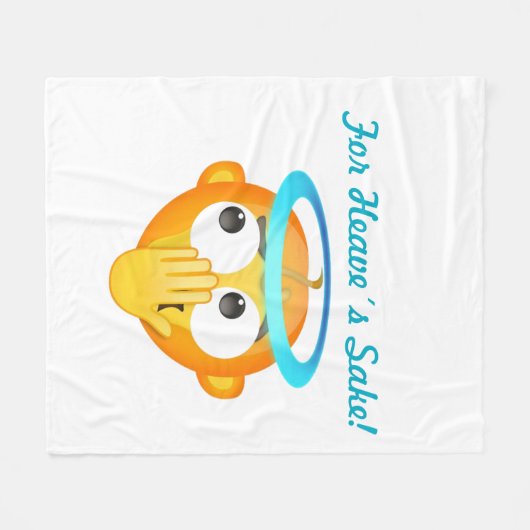Angelic Surprise emoji Fleece Deken (Voorkant (Horizontaal))