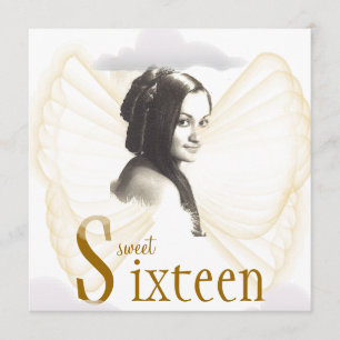 Angelic Sweet Sixteen Dream Invitation- Cust. Kaart