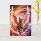 Angelic Tabby Kaart (Gele Bloem)
