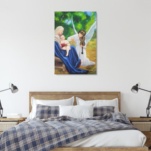 Angelic viool canvas afdruk (Insitu (Slaapkamer))