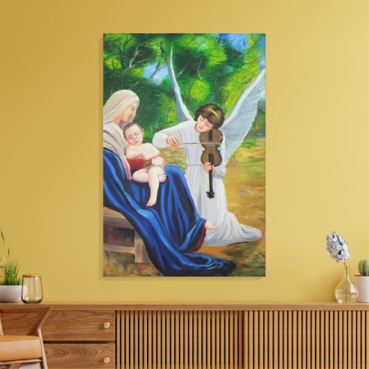 Angelic viool canvas afdruk (Insitu (Woonkamer))