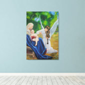 Angelic viool canvas afdruk (Insitu (Houten vloer))