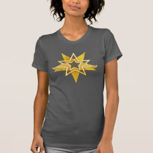 Angelic wings gouden ster t-shirt