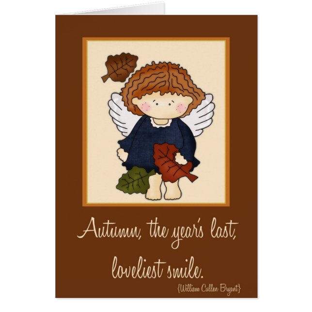Angelica Autumn Angel Autumn Quote Kaart d1 (Voorkant)